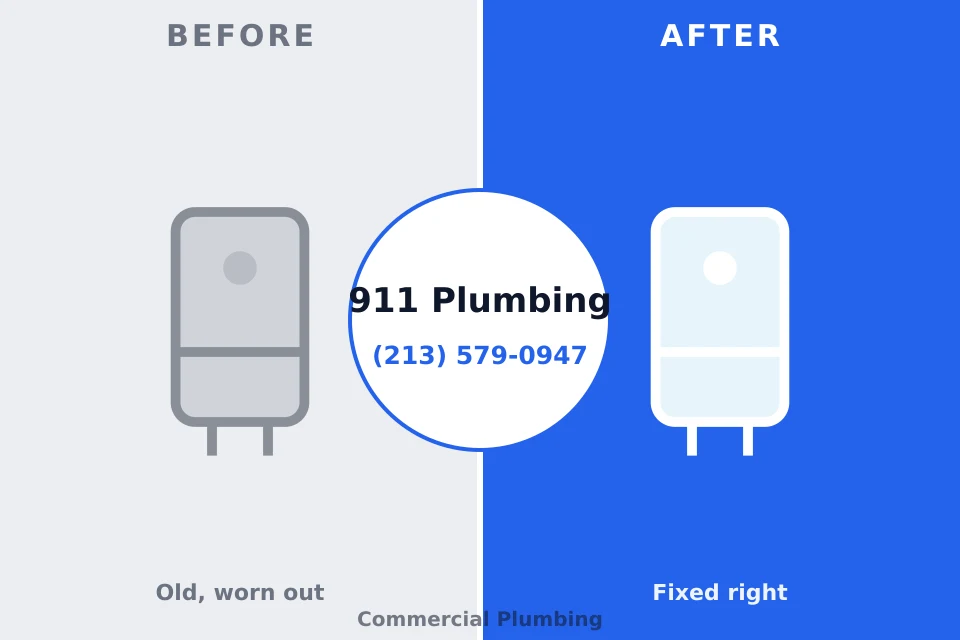 Before and after: plumbing repair Felton, DE